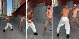 MMA fighters got into a fight on the street