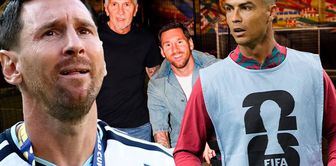 Condolences from Ronaldo to Messi, who lost his father.