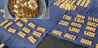When they broke the wall, they couldn't believe their eyes! After years of waiting, there were bars upon bars of gold.