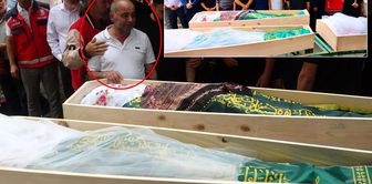 The helplessness of the father who laid his wife and two daughters to rest tore at the heart.