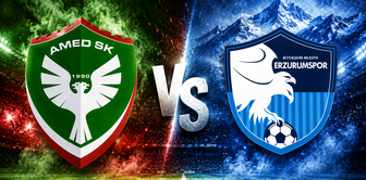 The starting lineups for the Amedspor-Erzurumspor match have been announced.