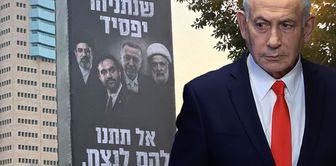 Netanyahu targeted President Erdogan in his election poster.