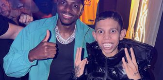 Golden Boy Ahmet Sinci met with Victor Osimhen