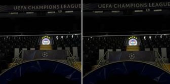 Look at the sound coming from the stadium speaker before the historic match.