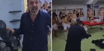 The club president went crazy! He scattered the bag full of money in front of the football players.