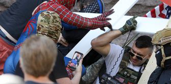 He had made headlines for burning the Quran! This time, Spider-Man showed up in front of him.