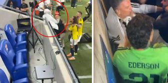 The name of the person who kicked Guendouzi has been revealed.
