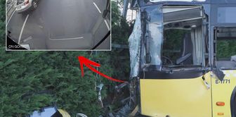 The IETT bus accident in which 2 people died on the vehicle's interior camera