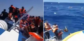 صور مرعبة من السفينة التي انقلبت قبالة غيرنة: نحن نغرق...