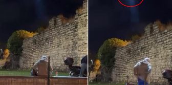 A striking practice by police in Istanbul! The warning came from the air this time.