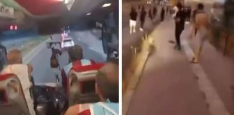 هجوم بالحجارة على جماهير طرابزون سبور في ديار بكر
