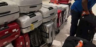 She had a 3-month vacation in Turkey! She returned to the US with exactly 16 suitcases.