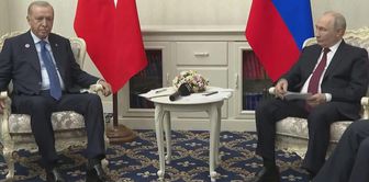 بدأت محادثة الرئيس أردوغان مع الرئيس الروسي بوتين