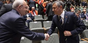 The warm greeting between Özel and Kılıçdaroğlu