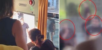 لحظات مرعبة في ديار بكر! قطعوا طريق الحافلة التي تقل الطاقم الصحي وضربوا النوافذ بقبضاتهم