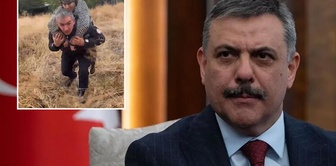 Interior Minister Çiftçi congratulated the police officer who saved the elderly woman.
