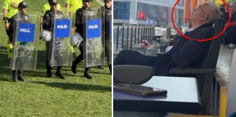 The referees came out with a police escort, the TFF observer slept in the stands.