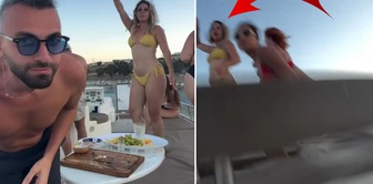 While shooting a video, their phone fell into the sea! The footage they recorded surprised.