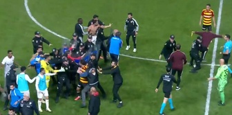 Tensions rose at the end of the Kayserispor-Manisa FK match.