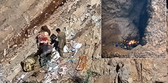 Footage of the moments when the PKK evacuated 4 camps in Metina
