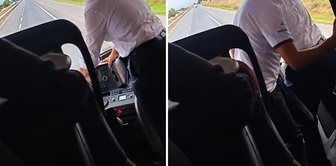 Heart-stopping footage after the disaster in Manisa! They switched places while the bus was moving.
