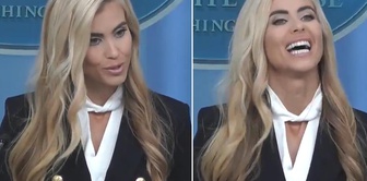 Trump's new spokesperson made a huge blunder on their first day.
