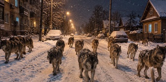 Hungry wolves have reached the doors! The people are on edge.