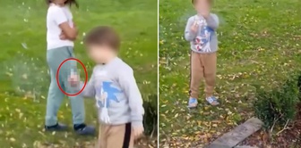 A shocking sight in Düzce! He even made a hand gesture.