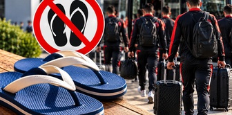 Why are flip-flops banned for footballers? Here's the answer