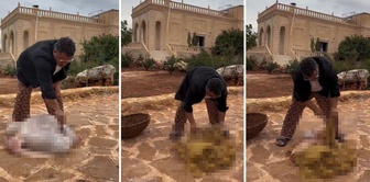 The footage of Midyeci Ahmet cleaning offal caused outrage.