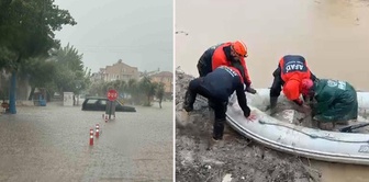 Disaster after disaster in Muğla! A rock fell on a house, roads turned into lakes.