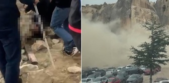 A fairy chimney collapsed in Cappadocia! The first images are terrifying