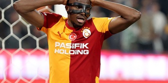 Osimhen scared with his appearance at the end of the match.