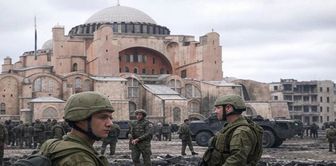 İngiliz liderden küstah paylaşım: Ayasofya üzerinde Yunan bayrağı