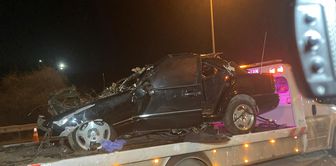 Kahramankazan'da kontrolden çıkan otomobil levha direğine çarptı: 1 ölü