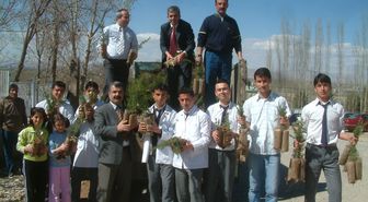 Elbistan Devlet Hastanesi'ne Ael'den Fidan Desteği