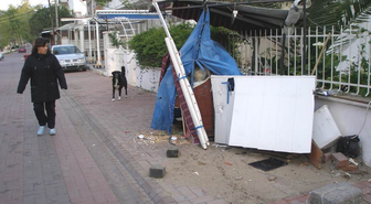 Hızını Alamayan Araç Çerez Tezgahına Çarptı
