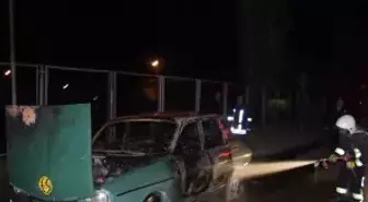 Otomobil Seyir Halindeyken Yandı