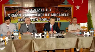 Denizli'de Orman Yangını ile Mücadele Toplantısı