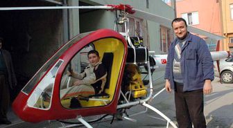 Garajda Yaptığı Helikopteri ile Uçmak İçin Mühendis Bekliyor