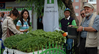 Tepebaşı Belediyesi'nden 'Saksınız Sizden, Çiçeğiniz Bizden' Kampanyası