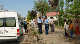 Erek Dağı Caddesi'nde Alt Yapı Çalışmaları
