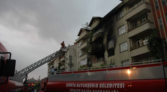 Konya'da Bir Apartman Dairesinde Çıkan Yangın Korkuttu