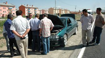 Benzini Biten Otomobil Polisi Alarma Geçirdi