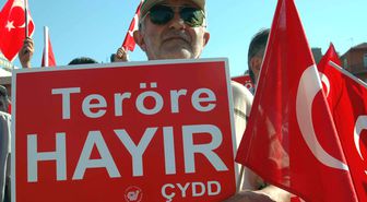 Çanakkale'de Teröre Hayır Mitingi