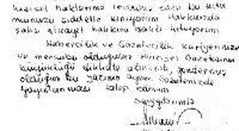 Er Mektubuna Oramiral İmzası