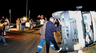 Hasta Taşıyan Ambulans Kaza Yaptı