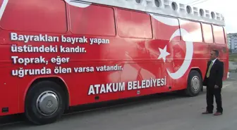 Otobüse Türk Bayraklı Giydirme