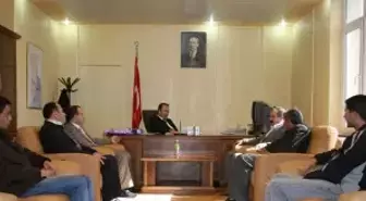Gazetecilerden Kaymakam Güner'e Hoşgeldin Ziyareti