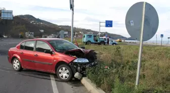 Giresun'da Trafik Kazası: 1 Yaralı